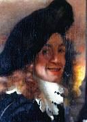  Vermeer, Autoportrait présumé, détail de L'Entremetteuse, via Wikimedia Commons